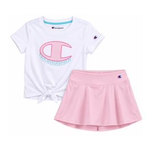 Ensemble Blanc/Rose Fille Champion C414ST919 vue 0