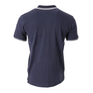 Polo Blanc/Marine Homme Lee Cooper Opan554 vue 2