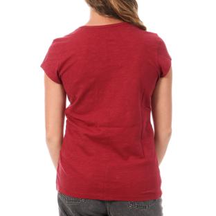 T-Shirt Rouge Femme Superdry Athletic vue 2