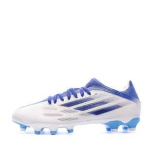 Chaussures de football Blanches Mixte Adidas Speedflow 3 Mg pas cher