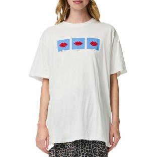 T-Shirt Blanc Femme Pieces Jonlyn vue 0