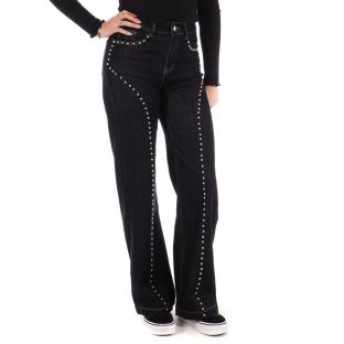 Jean Loose Bleu Brut Femme Monday Premium 1807 pas cher