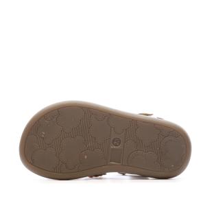 Sandales Doré à fleurs Fille Mod8 Mo Cloflore vue 0
