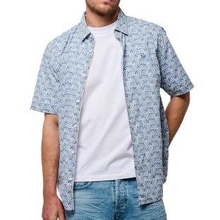 Chemisette Bleu/Blanc Homme Kaporal BAHIA pas cher