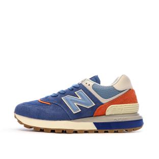 Baskets Bleu/Orange Homme New Balance 574 pas cher