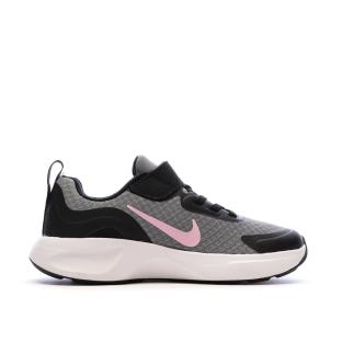 Baskets Grise/Rose Fille Nike Wearallday vue 2