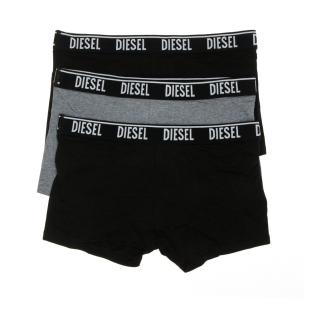 x3 Boxers Noir/Gris Homme Diesel Shawnthreepack vue 2