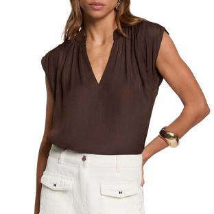 Blouse Marron Femme OROOVE vue 0