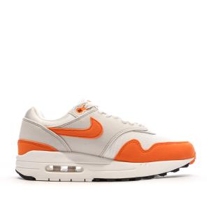 Baskets Blanches/Orange Femme Nike Air Max 1 vue 0