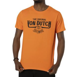 T-shirt Orange Homme Von Dutch Ora pas cher
