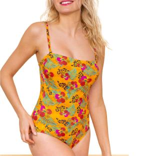 Maillot de Bain Jaune/Vert/Rose Femme Grain de Sable Lisa vue 0