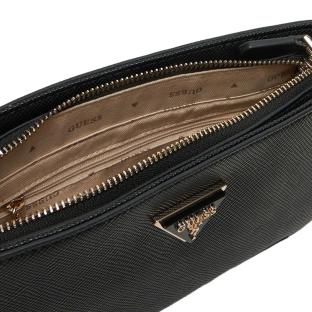 Sac à Main Noir Femme Guess Noelle Mini Top Zip vue 3