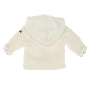 Manteau Sherpa Blanc Doux Fille EOM Ematurino vue 2