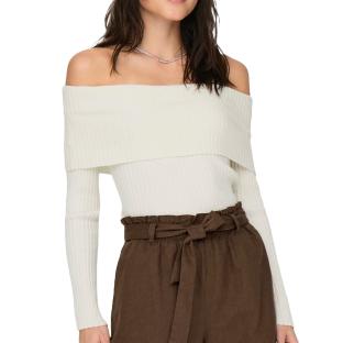 Pull en Maille Blanc Femme JDY Shoulder pas cher