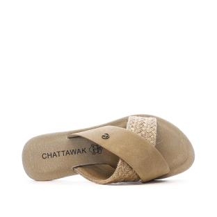 Sandales Beiges Femme Chattawak Dacota vue 4