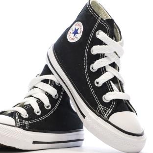 Baskets Noires/Blanches Garçon Converse Chuck Taylor All Star 7J231C vue 7
