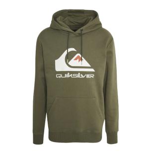 Sweat Kaki Homme Quiksilver Biglogohood vue 0