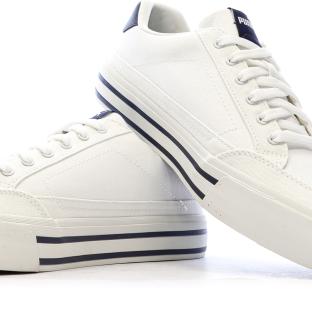 Baskets Blanc/Marine Homme Puma Court Classic vue 7