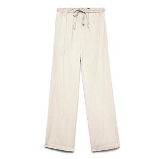 Pantalon fluide Beige Femme Vero Moda Awbertha vue 0