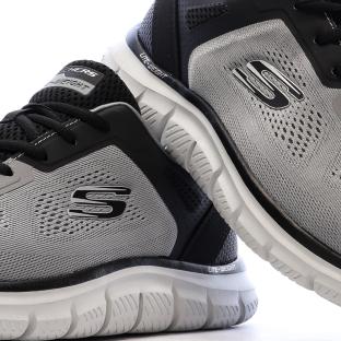 Baskets Grise Homme Skechers Track - Broader vue 0
