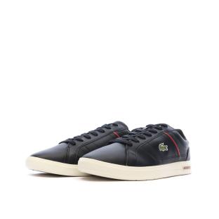 Baskets Noires/Rouges Homme Lacoste Court vue 0