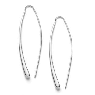 Boucles Argenté Femme Clio Blue Gouttes Longues Alix pas cher