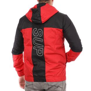 Veste Rouge/Noir Homme Supreme Grip Olhos vue 2