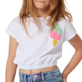 Weißes T-Shirt für Mädchen von Billieblush U20073 Ansicht 0