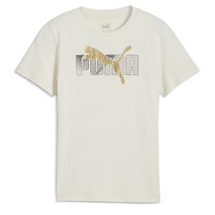 T-Shirt Blanc Garçon Puma Holiday pas cher