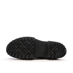 Baskets Noires Femme Converse Leather vue 5