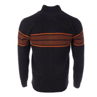 Pull Zippé Marine/Orange Homme RMS26 60936 vue 2
