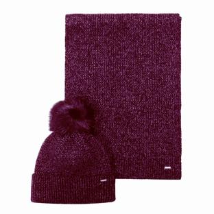 Coffret Bonnet + Echarpe Prune Femme Kaporal MELLY vue 0
