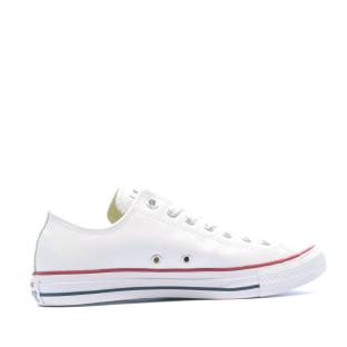 All Star Baskets cuir blanc homme/femme Converse vue 0