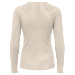 T-Shirt Manches Longues Beige Femme JDY Fransiska vue 0