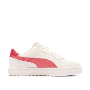 Baskets Blanches/Roses Fille Puma Caven 2.0 vue 2