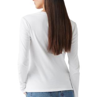 T-Shirt Blanc Femme Levi's Essential Neutrals vue 2