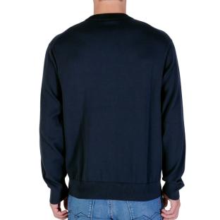 Sweat Noir Homme Calvin Klein Jeans Eu Ls Cotton Relaxed [68f8d6798453a] vue 2