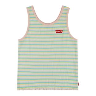 T-shirt Blanc/Jaune/Bleu Fille Levi's 3EE538 pas cher