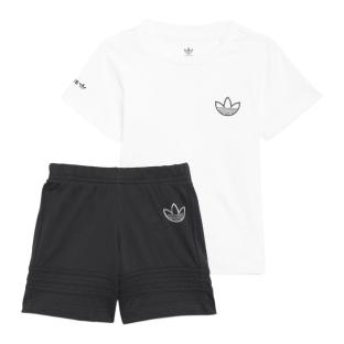 Ensemble Blanc/Noir Garçon Adidas HE2070 vue 0