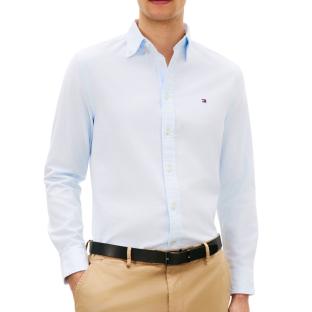 Chemise Bleu clair Homme Tommy Hilfiger Flex Dobby vue 0