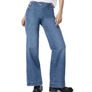 Jean Loose Bleu Moyen Femme Bleu Only Mollie vue 0