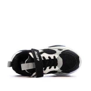 Baskets Noires/Blanches Garçon Lotto Bologna vue 0