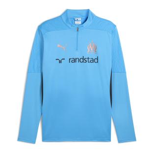 OM Haut d'entrainement Bleu Homme OM TRAINING 1/4 ZIP TOP pas cher