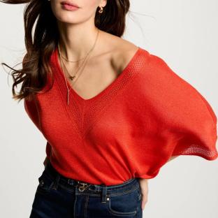 Pull Rouge Femme Morgan MCHRIS vue 2