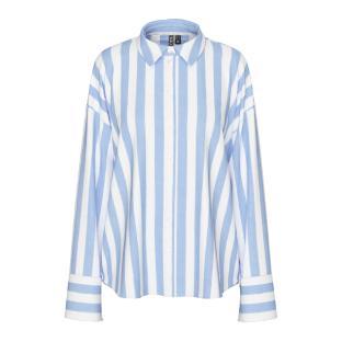 Chemise Rayures Bleu/Blanc Femme Pieces Liva pas cher