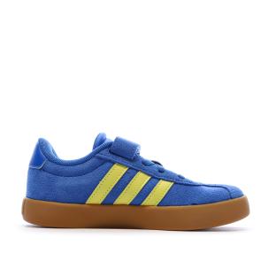 Baskets Bleu/Jaune Garçon Adidas Court vue 2