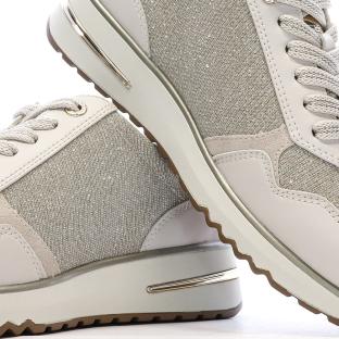 Baskets Gris Perle Femme Marco Tozzi Cream vue 0