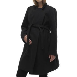 Manteau Noir  Femme Mamalicious Rox Coat pas cher