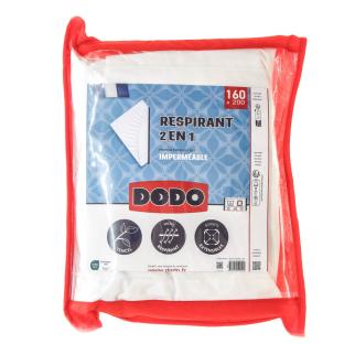 Protège Matelas Imperméable Blanc Dodo 160x200cm pas cher