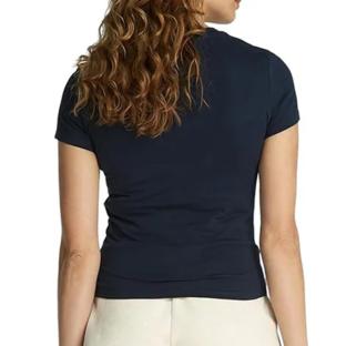 T-shirt Marine Femme Tommy Hilfiger Night Navy vue 2